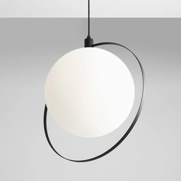 Lampadario sferico nero AURA BLACK