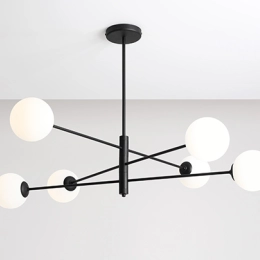 Moderne Deckenleuchte HOMME 6 BLACK