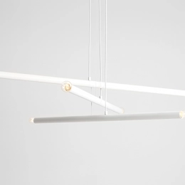 Lampada da soffitto minimalista TUBO 6 WHITE