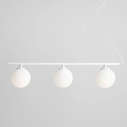 Lampada a sospensione moderna BERYL 3 GLASS WHITE
