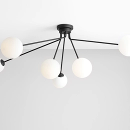 Moderna plafoniera HOLM 6 BLACK CEILING