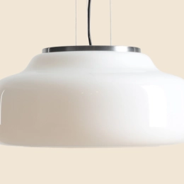 Very large pendant lamp made of white opal glass BONBON II L ALMOND design: Mikołaj Nicer (Nicer Design)