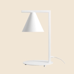 Minimalist desk lamp FORM TABLE WHITE